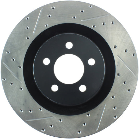 Stoptech 127.63063R StopTech SportStop 06-09 Chrysler SRT-8 Front Right Drilled & Slotted Rotor