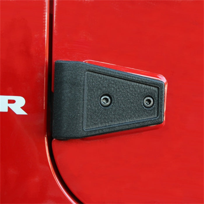 Rugged Ridge 11202.04 07-18 Jeep Wrangler Textured Black Door Hinge Cover Kit