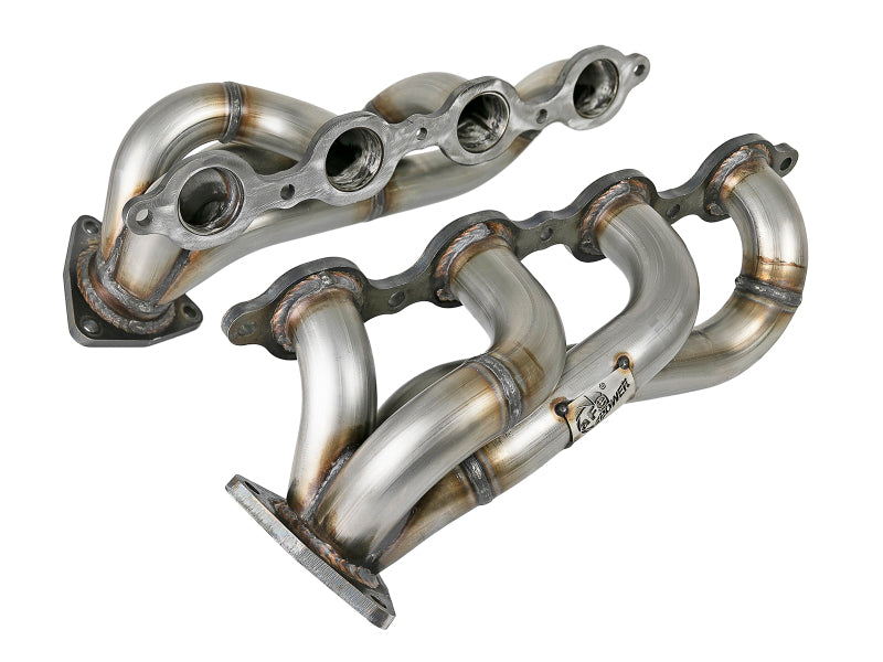 aFe 48-34134 Twisted Steel 1-3/4in 304SS Shorty Headers 2019 GM Silverado / Sierra 1500 V8-5.3L/6.2L