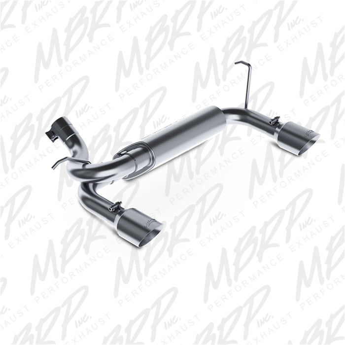 MBRP S5528409 07-14 Jeep Wrangler/Rubicon 3.6L/3.8L V6 Axle-Back Dual Rear Exit T409 Performance Exhuast Sys
