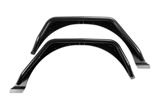Fabtech FTS24213 18-21 Jeep JL 4WD Rear Steel Tube Fenders - Textured Black