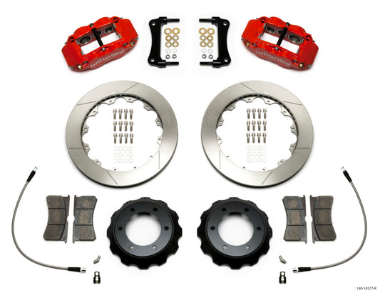 Wilwood 140-14577-R Narrow Superlite Red 6R Front Kit 12.88in Slotted Rotor w/ Lines 05-15 Toyota Tacoma
