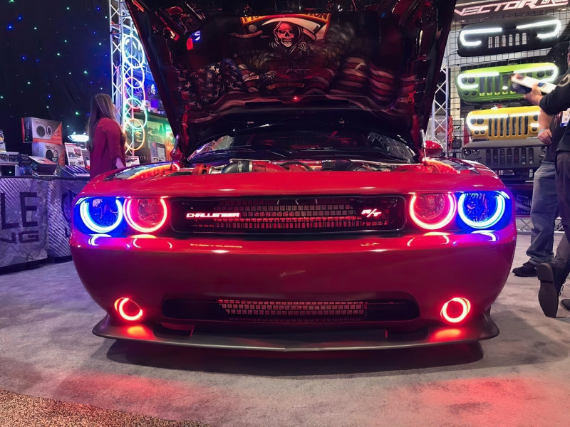ORACLE Lighting 1458-332 Oracle 0814 Dodge Challenger Dynamic Surface Mount Headlight/Fog Light Halo Kit COMBO SEE WARRANTY
