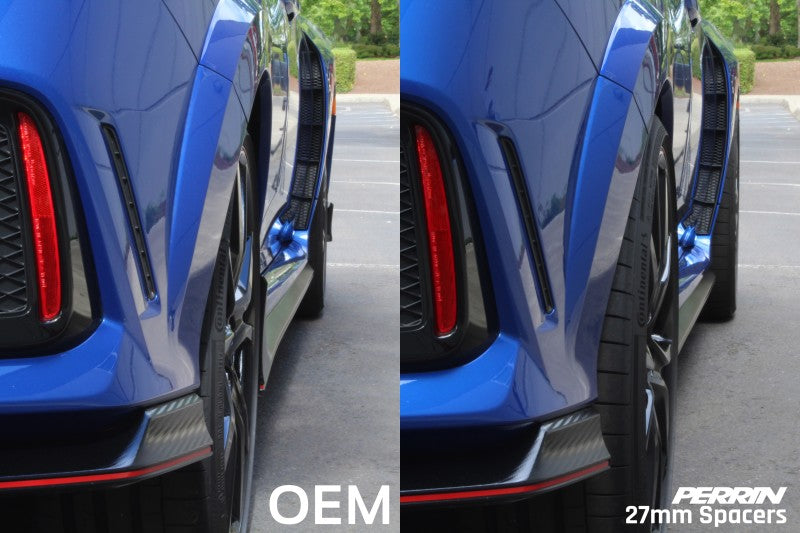 Perrin Performance PHP-WHL-027BK PERRIN 17-25 Honda Civic Type R / 22-26 Acura Integra Type S 64.1mm 5x120 Wheel Spacers 27mm - Pair