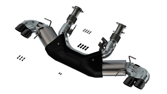 Borla 140841BC 20-23 Chevy Corvette 6.2L V8 AT w/o NPP 3in ATAK Catback Exhaust - Black Chrome Tips