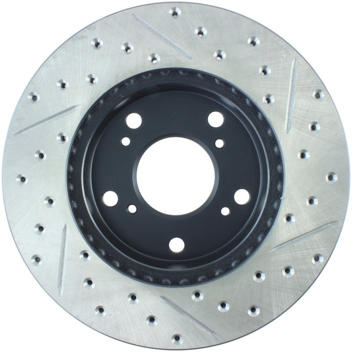 Stoptech 127.40056R StopTech 02-06 Acura RSX Slotted & Drilled Right Front Rotor