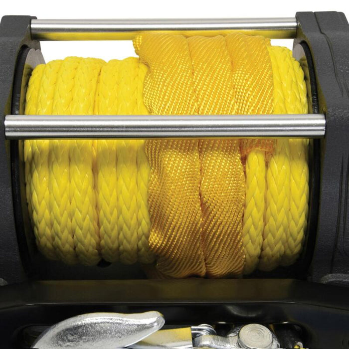 Superwinch 1145270 4500 LBS 12V DC 1/4in x 50ft Synthetic Rope Terra 4500SR Winch - Gray Wrinkle
