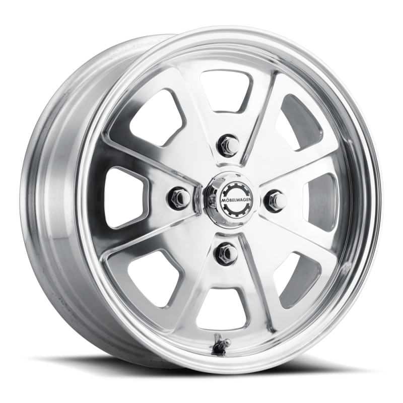 Mobelwagen MW-730P-55530+35 MW-730P Schnell 15x5.5in / 4x130 BP / 35mm Offset / 79.1mm Bore - Polished Wheel