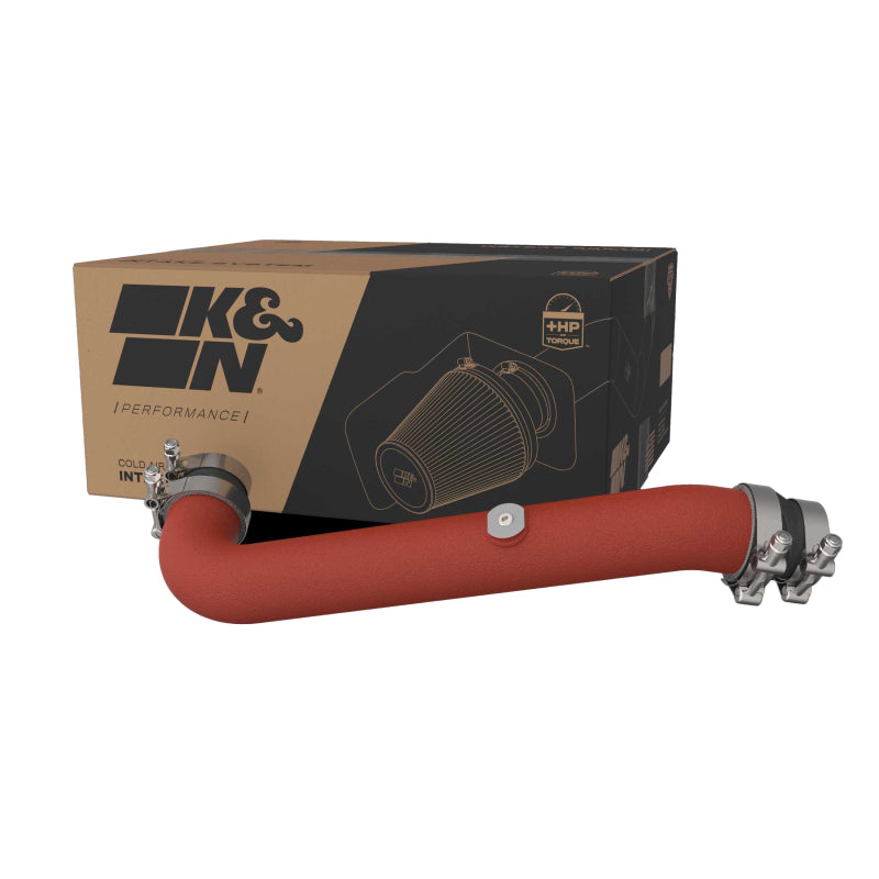 K&N Engineering 77-1018TWR K&N 23-24 Toyota GR Corolla L3 1.6L Charge Pipe Kit - Wrinkle Red