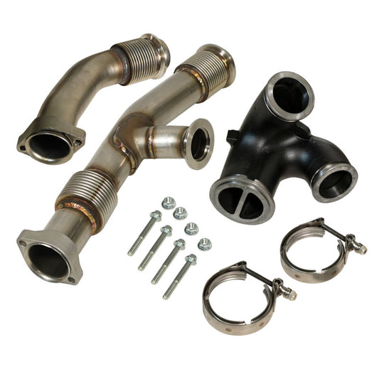 BD Diesel 1043917 UpPipe Kit - Ford 03-04.5 6.0L Powerstroke w/EGR Connector