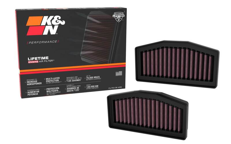 K&N Engineering BM-1324 K&N 2024 BMW R1300GS Replacement Air Filter (Set of 2)