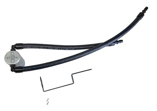 J&L 3066P-C 11-25 Jeep Grand Cherokee 5.7L Passenger Side Oil Separator 3.0 - Clear Anodized