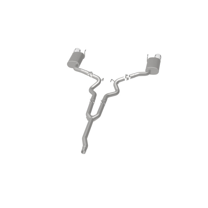 Magnaflow 19097 MagnaFlow Cat Back, SS, 2.5in, Street, Dual Split Polished 4.5in Tips 2015 Ford Mustang Ecoboost