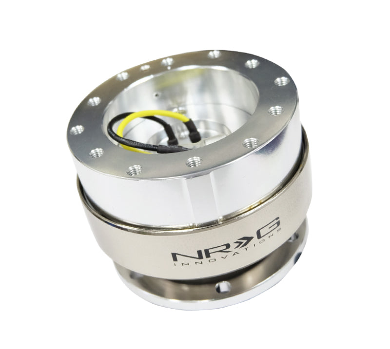 NRG SRK-200SSL Quick Release Gen 2.0 - Silver Shiny Body / Brushed Silver Ring