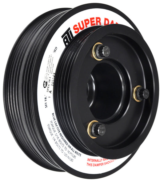 ATI ATI918476 Damper - 5.67in - Alum - (3) 4 Grv - Honda B - OEM Style - Bolt On Ps - 1Pc