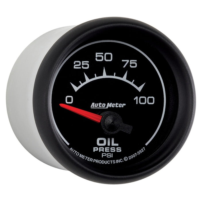 AutoMeter 5927 Autometer ES 52mm 100 PSI Short Sweep Electric Oil Pressure Gauge