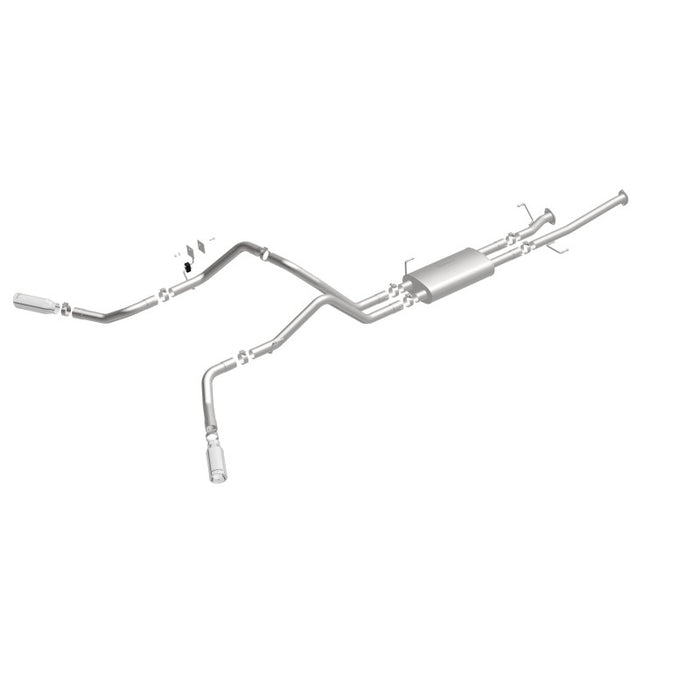 Magnaflow 19232 MagnaFlow Cat-Back 10-15 Toyota Tundra SC LB / CC SB 4.6L/5.7L V8 SS 2.5 Dual Split Rear 4in Tip