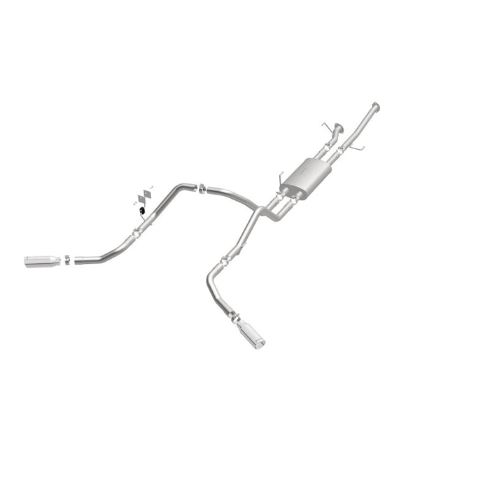Magnaflow 19232 MagnaFlow Cat-Back 10-15 Toyota Tundra SC LB / CC SB 4.6L/5.7L V8 SS 2.5 Dual Split Rear 4in Tip