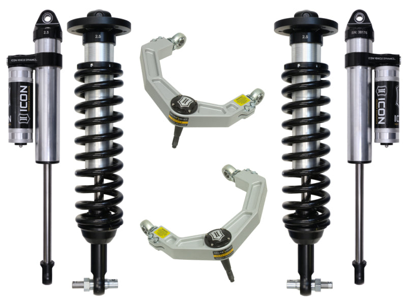 ICON K93093 2015+ Ford F-150 2WD 0-3in Stage 3 Suspension System w/Billet Uca