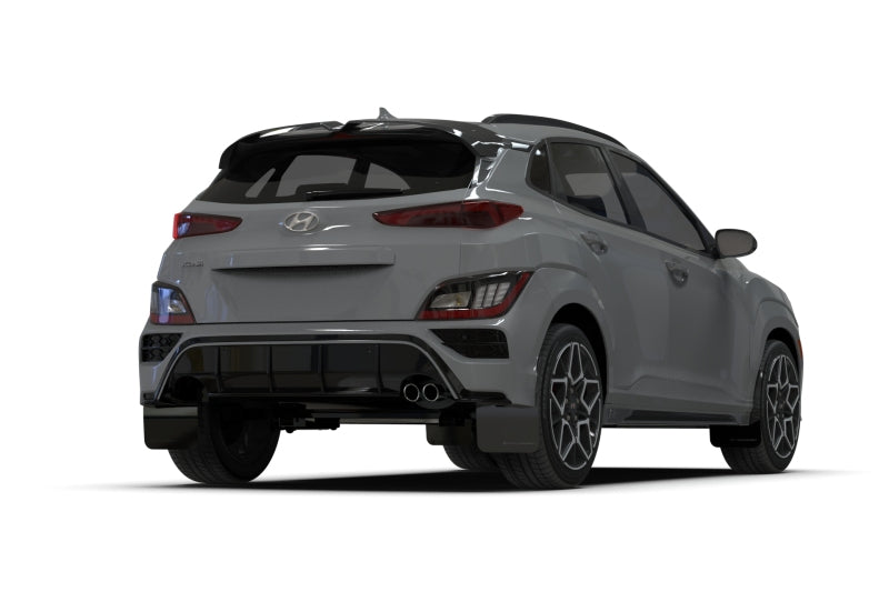 Rally Armor MF93-UR-BLK-RD 22-23 Hyundai Kona N-Line Black UR Mud Flap w/Red Logo