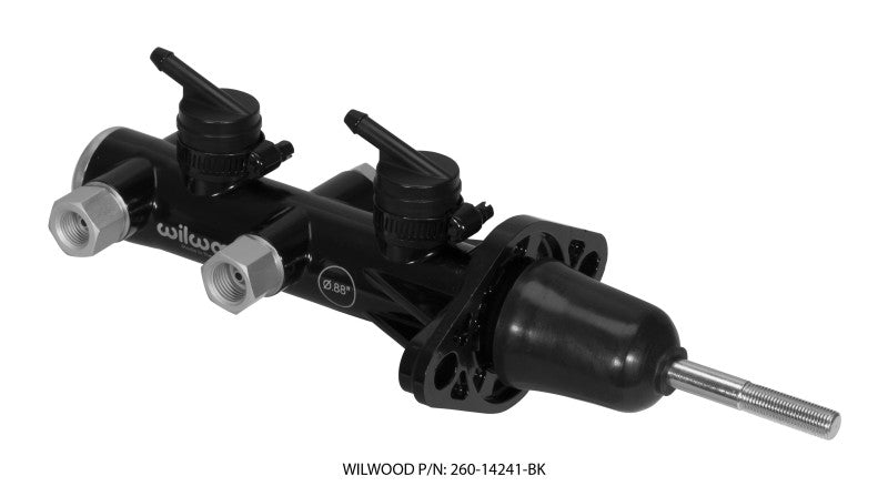 Wilwood WIL260-14241-BK Tandem M/C Remote Mnt 7/8in Bore Black