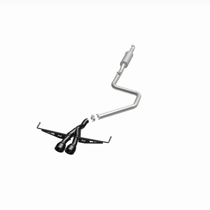 Magnaflow 19455 MagnaFlow 2019 Hyundai Veloster 1.6L 2.5in Center Exit Stainless Steel Cat-Back Exhaust w/Blk Tips