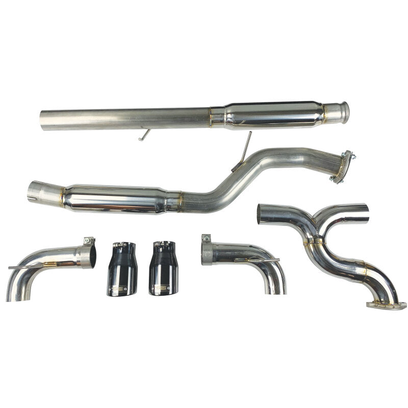 Injen SES9004 16-18 Ford Focus RS 3in Cat-Back Stainless Steel Exhaust w/ 4in Black Chrome Tips