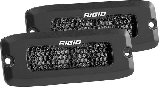 Rigid Industries 925513BLK SR-Q Series PRO Midnight Edition - Spot - Diffused - Pair