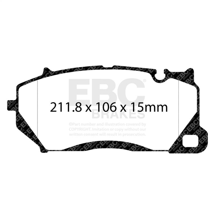 EBC DP52492NDX 19-23 Audi RS6 C8 / RS7 4G9 4.0 Twin Turbo Bluestuff Front Brake Pads