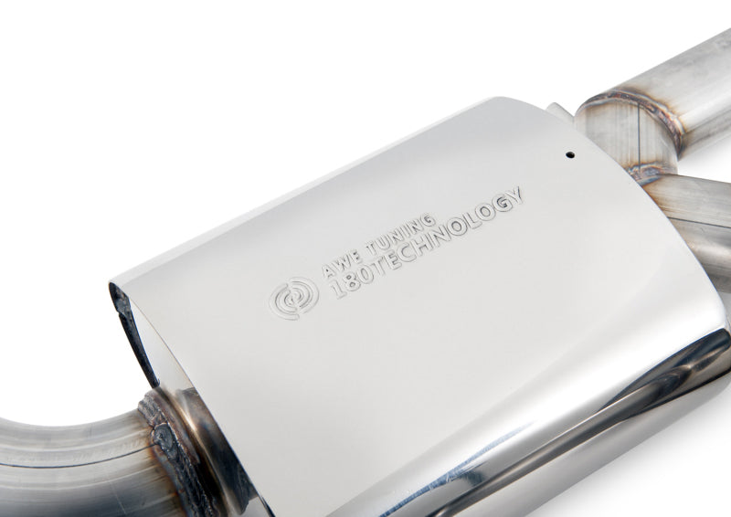 AWE Tuning 3015-42072 Audi C7.5 A6 3.0T Touring Edition Exhaust - Quad Outlet Chrome Silver Tips