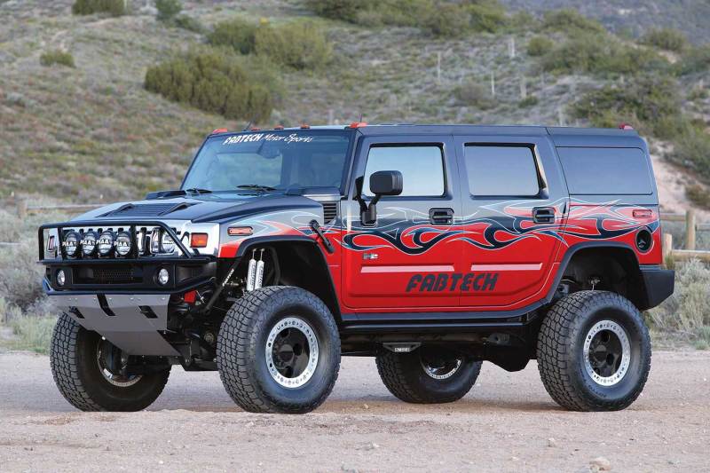 Fabtech K5000 03-08 Hummer H2 Suv/Sut 4WD w/Rr Coil Springs 6in Perf Sys w/Perf Shks