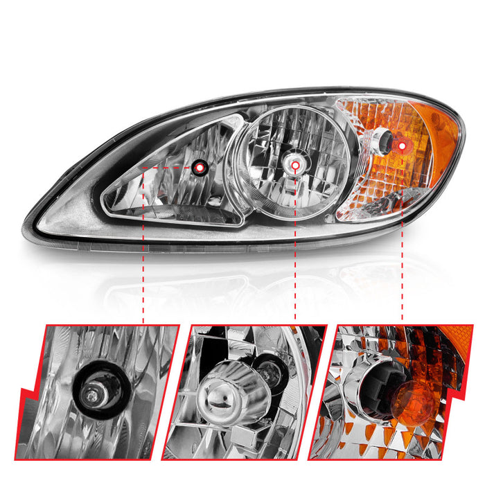 ANZO 131033 ANZ Crystal Headlights