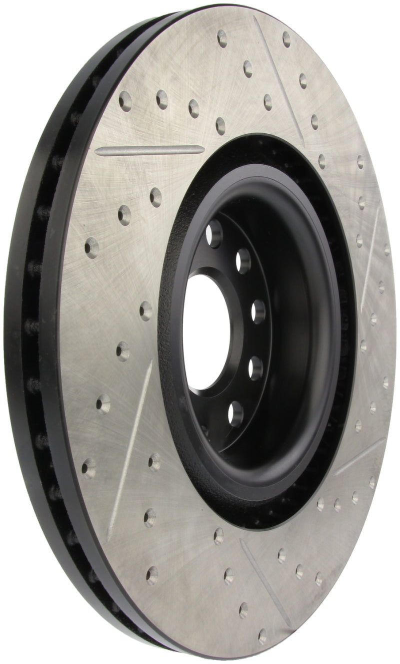 Stoptech 127.33112R StopTech 09 VW Passat CC / 06-09 Passat Slotted & Drilled Right Front Rotor