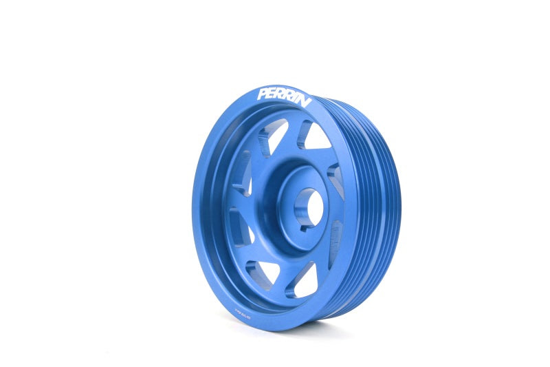 Perrin Performance PSP-ENG-100BL PERRIN 93-14 Subaru Impreza (Incl. 02-14 WRX) / 04-21 STI Lightened Crank Pulley - Blue