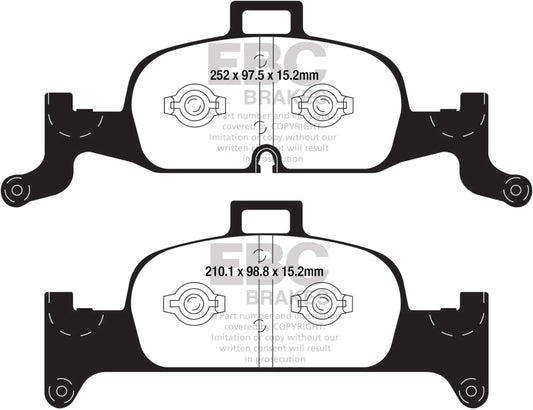 EBC DP32290C 2018+ Audi A4 Allroad Quattro 2.0L Turbo Redstuff Front Brake Pads
