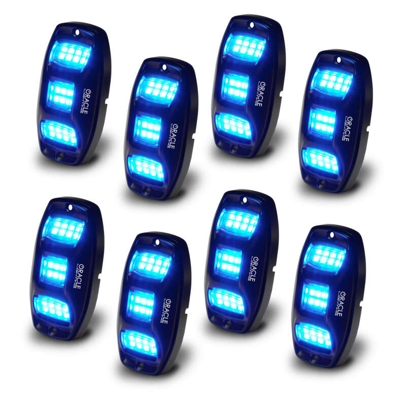 ORACLE Lighting 5895-339-8 Oracle Underbody RGB+W Wheel Well Rock Light Kit - 8 PCS - ColorSHIFT