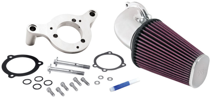 K&N Engineering 63-1125P K&N 01-11 Harley Davidson FX / FL AirCharger Performance Intake Kit