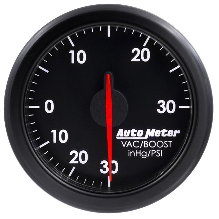 AutoMeter 9159-T Autometer Airdrive 2-1/6in Boost/Vac Gauge 30in HG/30 PSI - Black