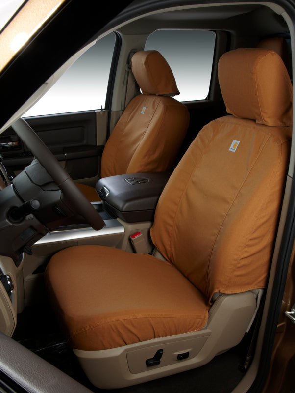 Covercraft SSC3489CABN 21-24 Ford F-150 Carhartt SeatSaver Custom Front Row Seat Covers - Brown