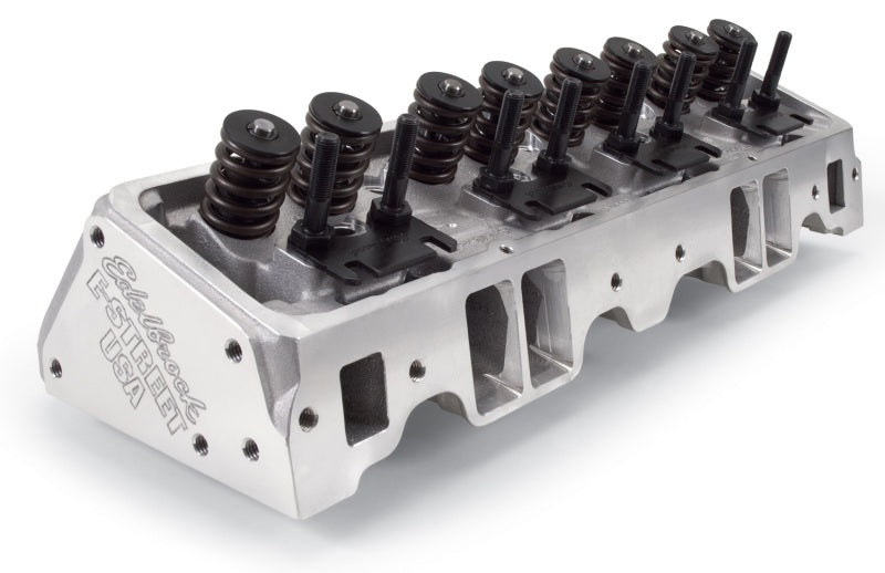 Edelbrock EDE5089 SBC E-Street Cylinder Heads - 2.02/1.60 S/P