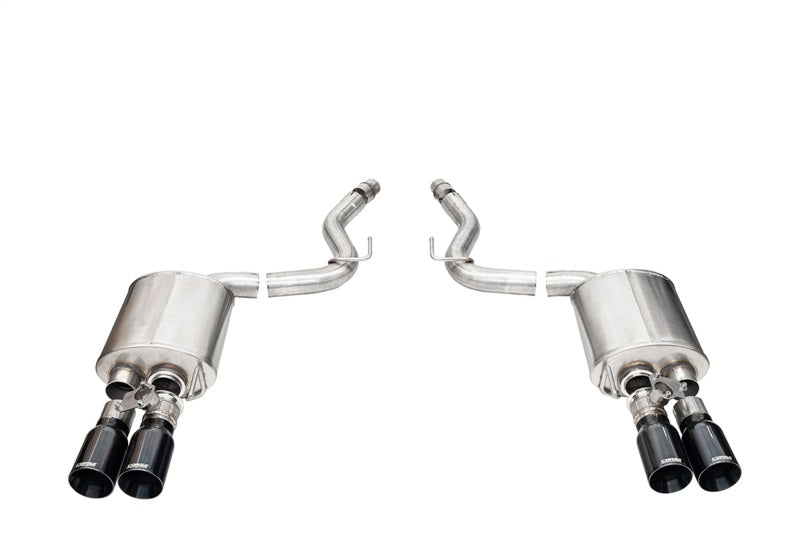 CORSA Performance 21262BLK Corsa 2024-2025 Ford Mustang V8 5.0L 3in Axle-Back Exhaust System w/ Twin 4in Black Straight Tips
