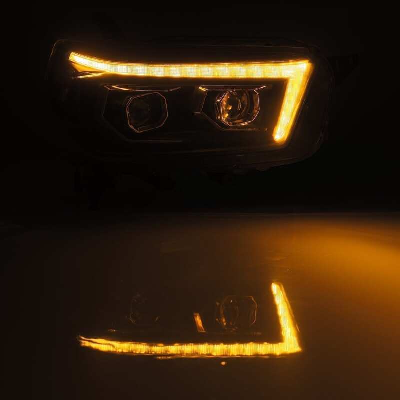 AlphaRex 880755 10-13 Toyota 4Runner PRO-Series Projector Headlights Plank Style Black w/Seq Signal/DRL