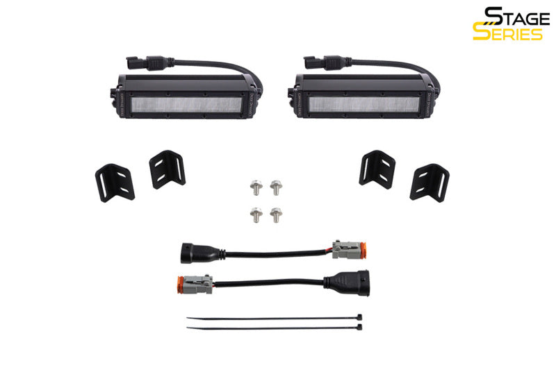Diode Dynamics DD7419 2022 Toyota Tundra SS6 LED Fog Light Kit - Amber Wide