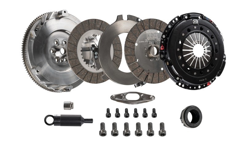 DKM Clutch MS-034-047 VW MK4 R32 MS Twin Disc Clutch Kit w/Steel Flywheel (660 ft/lbs Torque)