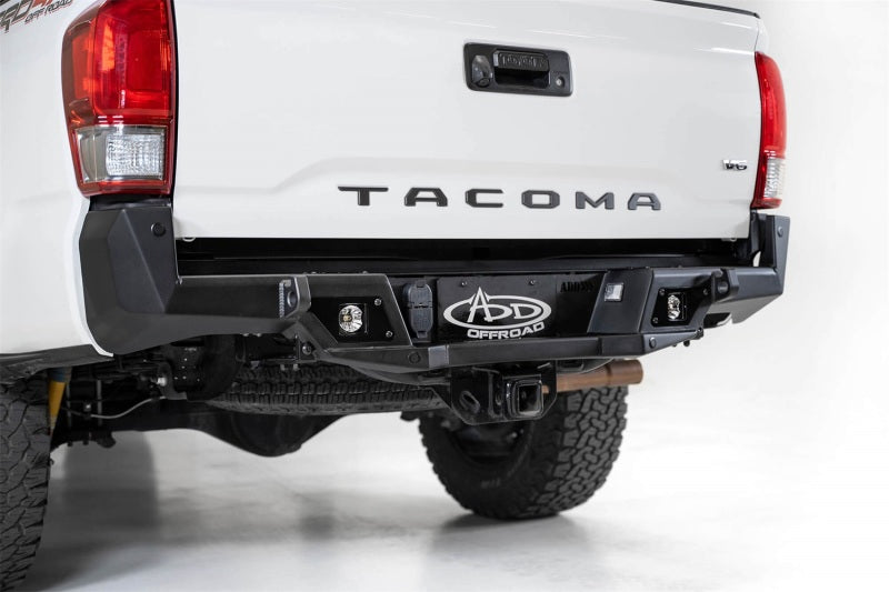 Addictive Desert Designs R681241280103 16-19 Toyota Tacoma Stealth Fighter Rear Bumper w/ Backup Sensor Cutouts