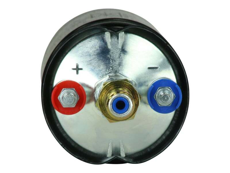 AEM 50-1009 400LPH High Pressure Inline Fuel Pump - M18x1.5 Female Inlet to M12x1.5 Male Outlet