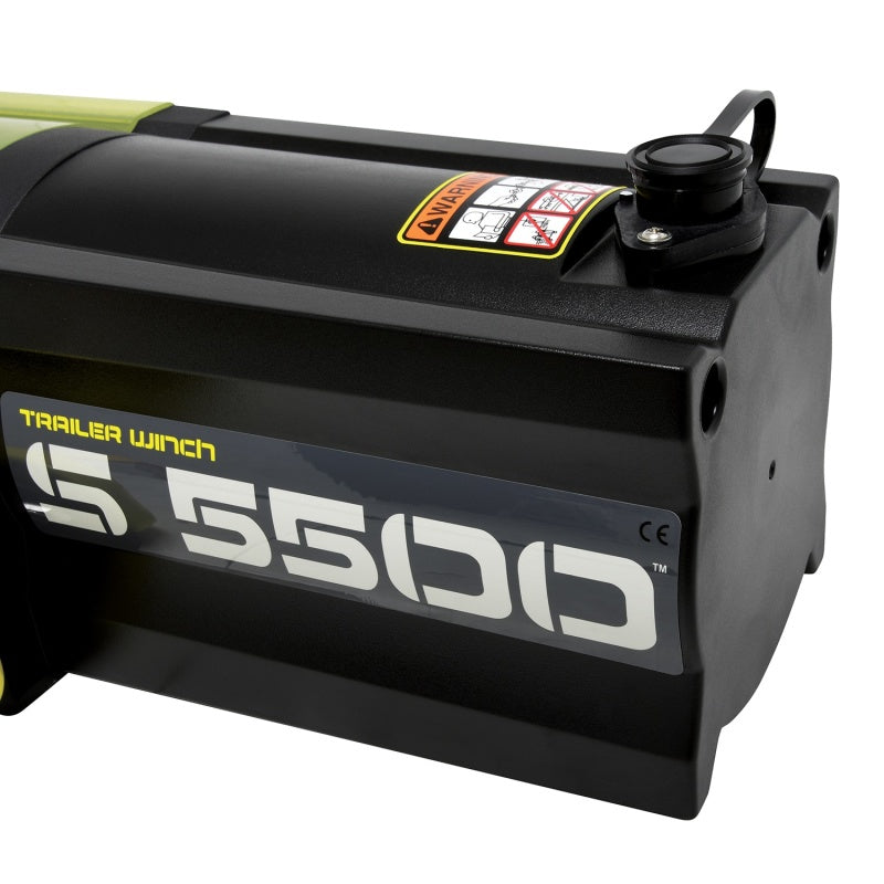 Superwinch 1455201 5500 LBS 12V DC 1/4in x 60ft Synthetic Rope S5500 Winch