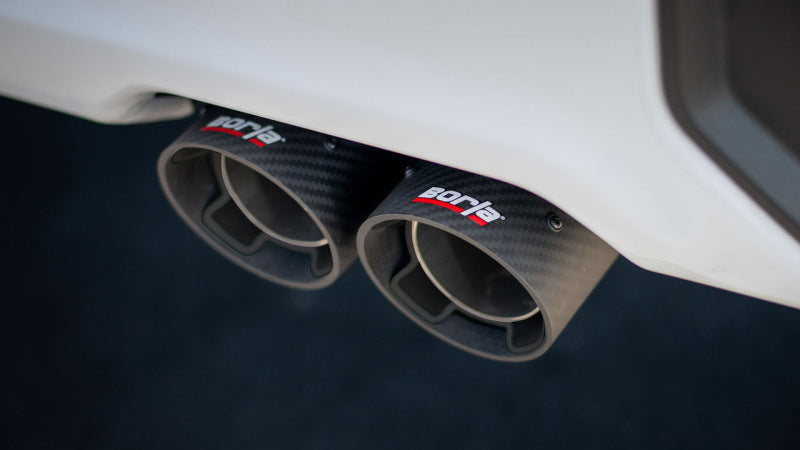 Borla 140997CFBA 2024 Chevy Silverado 1500 6.2L V8 ATAK Catback Exhaust w/ Simulator - CF Black Anodized