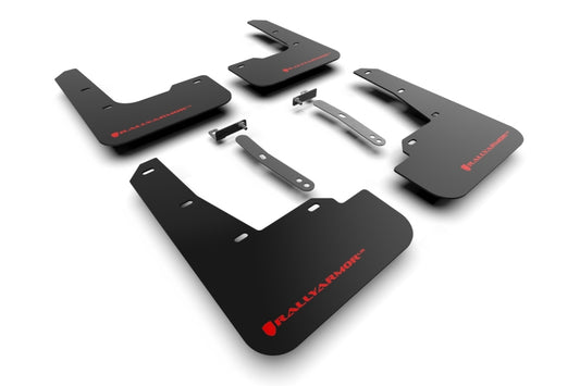 Rally Armor MF79-UR-BLK-RD 22-23 Hyundai Elantra N & N Line Black UR Mud Flap w/Red Logo