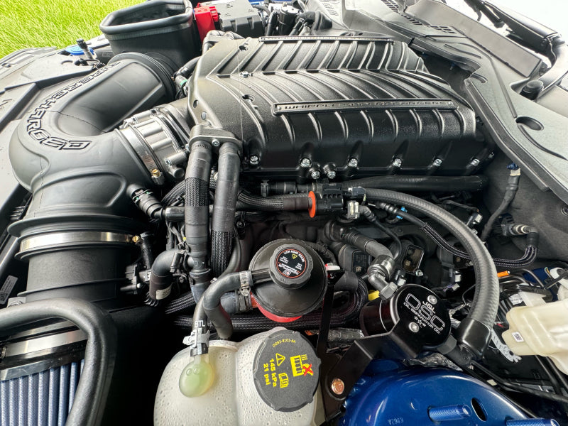 J&L 3092D-B 24+ Ford Mustang 5.0L (w/ Whipple Supercharger) Oil Separator - 3.0 CCV Side Black Anodized